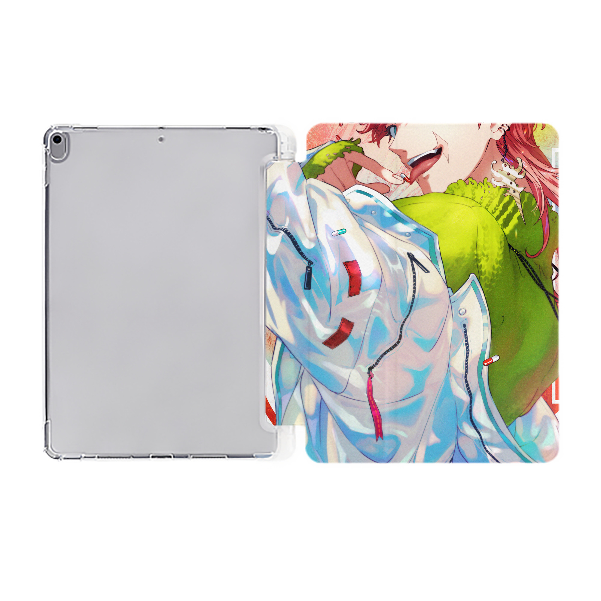 （画像用） 東京リベンジャーズ Tokyo Revengers IPad ケース ペン収納付き 三つ折りスタンド PUレザー×シリコン 対応機種9.5/10.5/10.9インチ